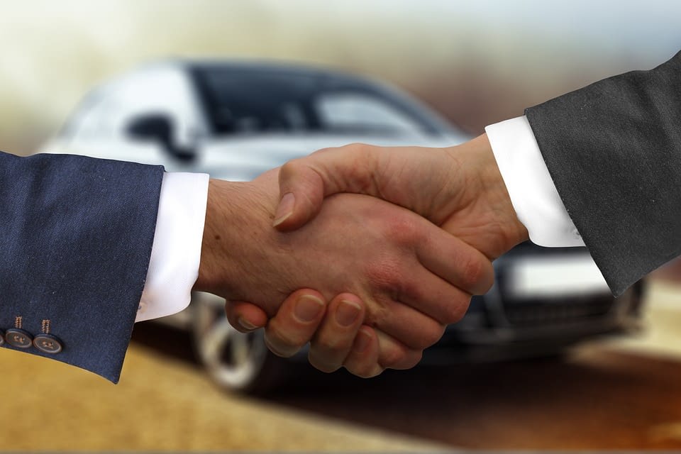Insurance assistance handshake