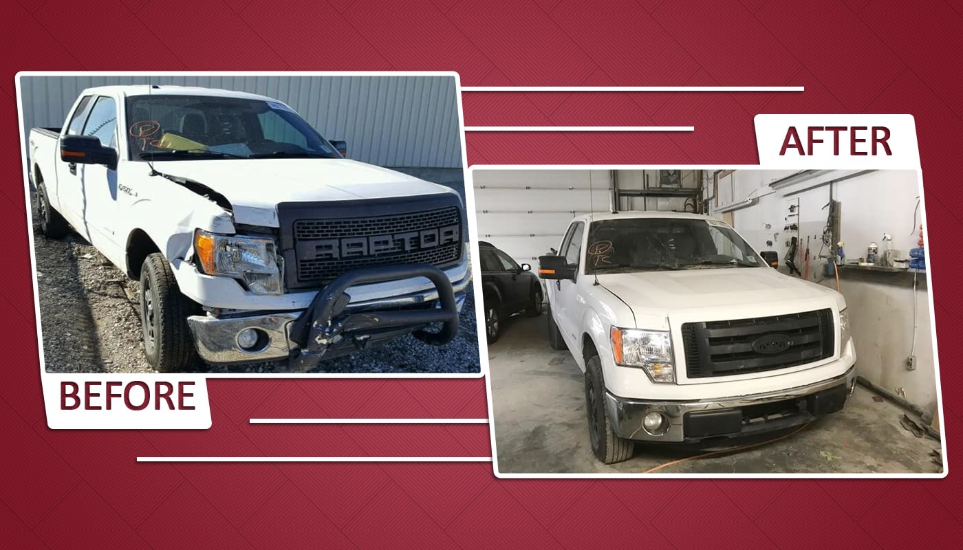 Vehicle after repair